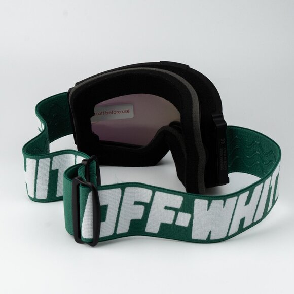 Off-White Ski Goggles Men Black Green Miror OERI055 5555 NEW AUTHENTIC - Picture 6 of 13